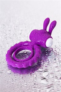 Эрекционное кольцо на пенис JOS GOOD BUNNY, силикон, фиолетовый, 9 см 10033