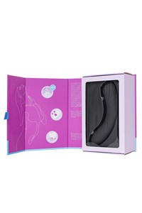 Вакуумный стимулятор клитора с вибрацией Satisfyer Curvy Trinity 4, чёрный, 17 см 10054